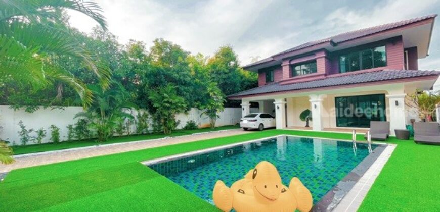 ให้เช่าบ้าน 2 ชั้น อ.สันทราย จ.เชียงใหม่ พร้อมสระว่ายน้ำ 4 ห้องนอน เฟอนิเจอร์ครบพร้อมอยู่ โทร 061-2538544