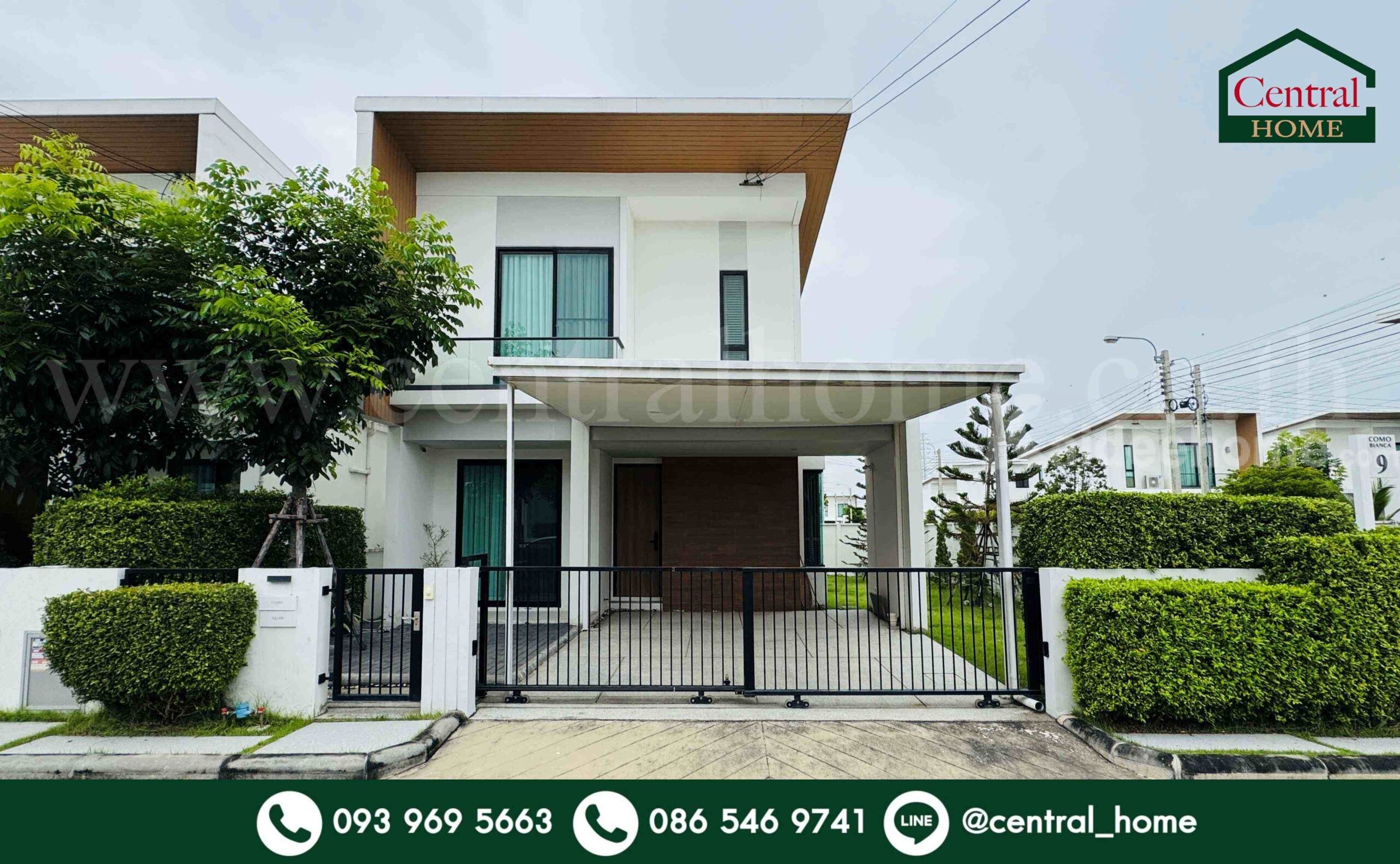 บ้านแฝด โคโม่ เบียงก้า บางนา หลังมุม ใกล้เมกาบางนา