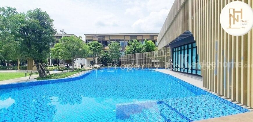 ขายทาวน์โฮม สัมมากร อเวนิว ชัยพฤกษ์-วงแหวน สภาพใหม่ หน้าสวน หลังริม