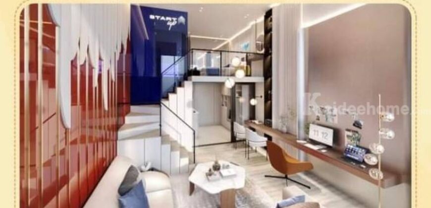 ขายดาวน์ขาดทุนคอนโด Origin Play บางขุนนท์ ทริปเปิ้ล สเตชั่น ห้อง DUO space 2 ชั้น