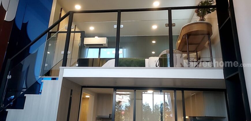 ขายดาวน์ขาดทุนคอนโด Origin Play บางขุนนท์ ทริปเปิ้ล สเตชั่น ห้อง DUO space 2 ชั้น