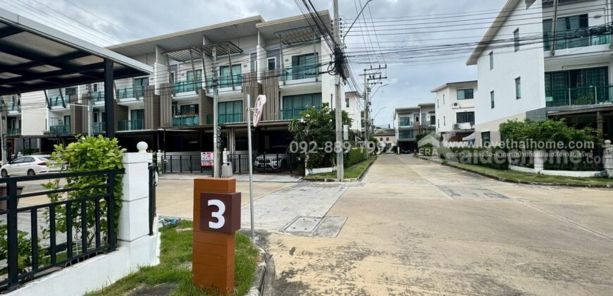 ขายทาวน์โฮม 3 ชั้น หมู่บ้านทาวน์อเวนิว โคโคส พระราม2 ซอย50 พื้นที่ 22.5 ตรว. ราคาถูกมาก ใกล้เซ็นทรัล พระราม2