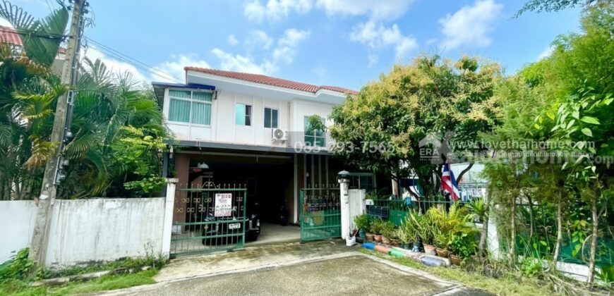 ขายบ้านเดี่ยว 2 ชั้น หมู่บ้านลลิล อินเดอะพาร์ค วงแหวน-เทพารักษ์ ซอยมังกร-ขันดี ถนนเทพารักษ์ หลังริม พื้นที่ 68.4 ตรว ใกล้วงแหวน