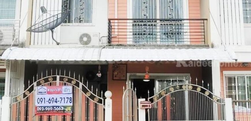 ทาวน์เฮาส์ วิเศษสุขนคร เฟส 3 พันท้ายนรสิงห์ ราคาถูก