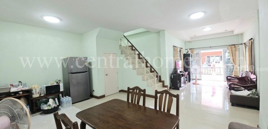 ทาวน์เฮ้าส์ ณัฏยา มายโฮม กระทุ่มแบน สมุทรสาคร ต่อเติมแล้ว