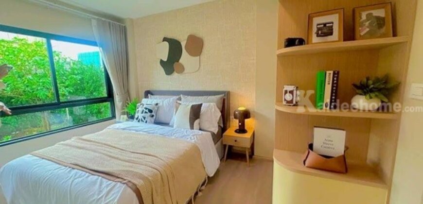 ขายดาวน์คอนโดใหม่ dcondo sense Bangsaen ราคาพิเศษ วิวสระ แต่งครบ พร้อมเฟอร์นิเจอร์ ชั้น 4 อาคาร B โทร 093-1681685
