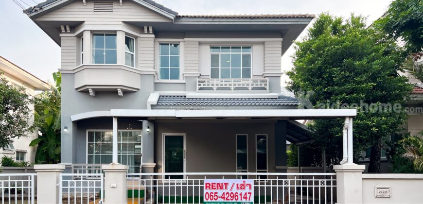 บ้านเดี่ยวให้เช่า มัณฑนา อ่อนนุช-วงแหวน 1 ใกล้เมกาบางนา สุวรรณภูมิ