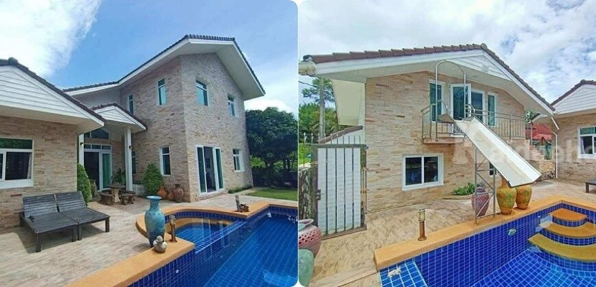 ขายบ้านสวยๆ 2 ชั้น ตกแต่งน่าอยู่ สามารถต่อยอดเป็นธุรกิจบ้านพักพูลวิลล่าได้ ยู่ฝั่งหาดบางเสร่ อ.สัตหีบ จ.ชลบุรี