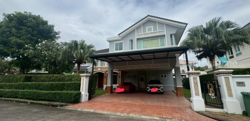 รหัสC6950 ให้เช่า ขายบ้านเดี่ยว 2ชั้น หมู่บ้านเพอร์เฟค มาสเตอร์พีช พระราม9 พร้อมสะว่ายน้ำส่วนตัว ตกแต่งพร้อมอยู่