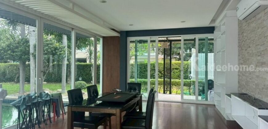 รหัสC6950 ให้เช่า ขายบ้านเดี่ยว 2ชั้น หมู่บ้านเพอร์เฟค มาสเตอร์พีช พระราม9 พร้อมสะว่ายน้ำส่วนตัว ตกแต่งพร้อมอยู่