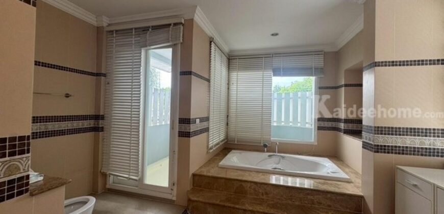 รหัสC6950 ให้เช่า ขายบ้านเดี่ยว 2ชั้น หมู่บ้านเพอร์เฟค มาสเตอร์พีช พระราม9 พร้อมสะว่ายน้ำส่วนตัว ตกแต่งพร้อมอยู่