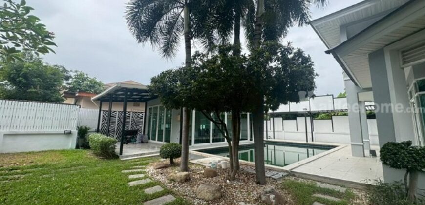 รหัสC6950 ให้เช่า ขายบ้านเดี่ยว 2ชั้น หมู่บ้านเพอร์เฟค มาสเตอร์พีช พระราม9 พร้อมสะว่ายน้ำส่วนตัว ตกแต่งพร้อมอยู่