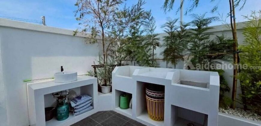 รหัสC6955 ให้เช่าบ้านเดี่ยว 2ชั้น สไตล์นอร์ดิก หมู่บ้านนครินทร์การ์เด้น ถนนร่มเกล้า ใกล้สนามบินสุวรรณภูมิ