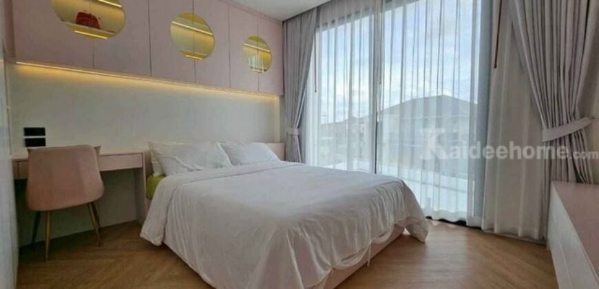 รหัสC6955 ให้เช่าบ้านเดี่ยว 2ชั้น สไตล์นอร์ดิก หมู่บ้านนครินทร์การ์เด้น ถนนร่มเกล้า ใกล้สนามบินสุวรรณภูมิ