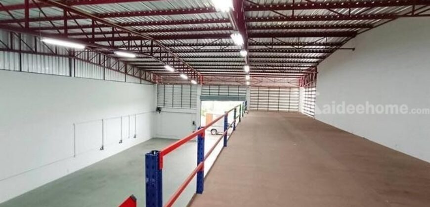 รหัสC6965 ให้เช่าโกดังพร้อมออฟฟิศ ถนนเชื่อมคลองมอญ ลาดกระบัง ใกล้เลียบมอเตอร์ ใกล้สนามบินสุวรรณภูมิ