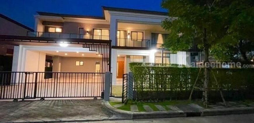 รหัสC6966 ให้เช่าบ้านเดี่ยว 2ชั้น หมู่บ้านเดอะ ซิตี้ รามอินทรา 2 ติดถนนจตุโชติ เลียบถนนมอเตอร์เวย์