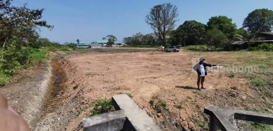 รหัสC6973 ให้เช่าที่ดิน 5ไร่ 2งาน ริมถนนประชาพัฒนา ทับยาว ลาดกระบัง