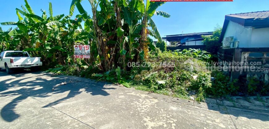 ขายที่ดิน ถนนสุขาภิบาล5 ซอย34 สายไหม แปลงสวย พื้นที่ 40.6 ตารางวา เข้าซอยเพียง 300 เมตร ใกล้จุดขึ้น-ลงทางด่วนสุขาภิบาล5