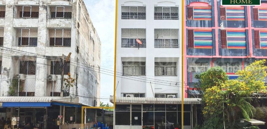 อาคารพาณิชย์ 4 ชั้นครึ่ง 2 คูหา ถนนพหลโยธิน (รังสิต – นวนคร) ใกล้ตลาดไท ถูกมาก