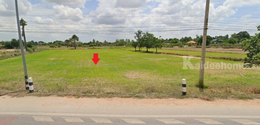 ที่ดินเปล่าอำเภอด่านขุนทด นครราชสีมา 4 ไร่ทำเลดี อยู่ติดถนน นม.3012