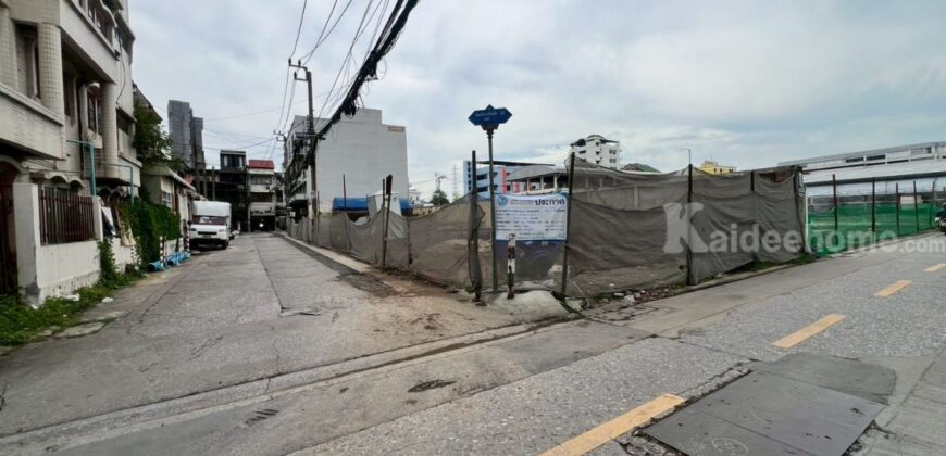 ที่ดินแปลงมุม ถมแล้ว ใจกลางวิภาวดี22