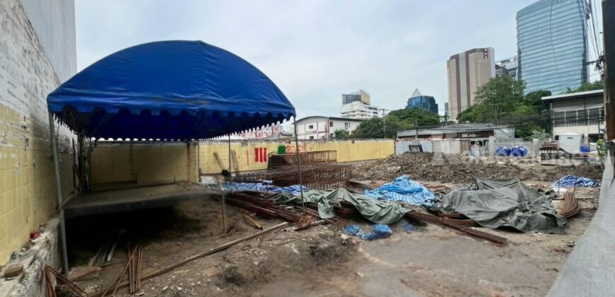 ที่ดินแปลงมุม ถมแล้ว ใจกลางวิภาวดี22