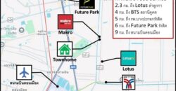 ขายทาวน์โฮม 3 ชั้น ใกล้ BTS คูคต 4 กม. หมู่บ้านธนพร ลำลูกกาคลอง 2 ติด Makro นาทองเจริญ