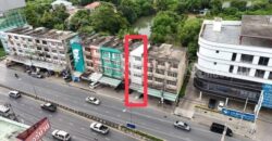 อาคารพาณิชย์ 4 ชั้น แยกปากเกร็ด นนทบุรี ทำเลดี ราคาถูก