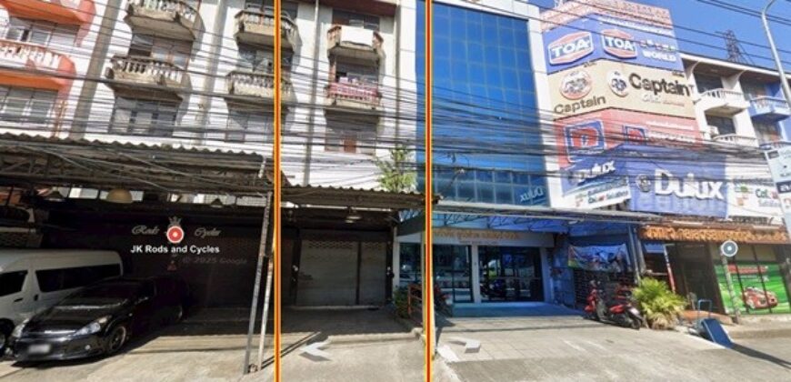 ขายอาคารพาณิชย์ ติดถนน 4 ชั้น 1 คูหา เมืองสมุทรปราการ โทร 0965540198 ราคาต่อรองได้