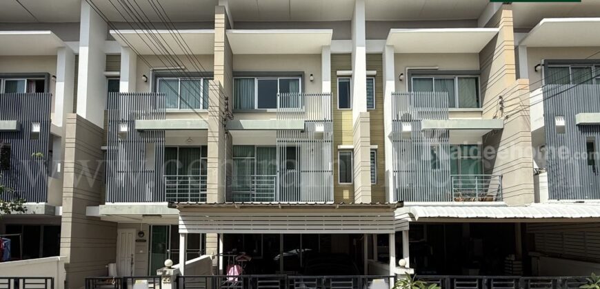 ทาวน์โฮม 3 ชั้น ทาวน์พลัส ประชาอุทิศ – ทุ่งครุ บ้านสวย พร้อมอยู่