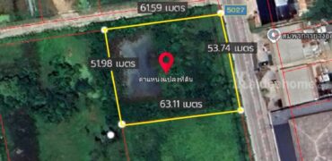 ที่ดินไทรน้อย นนทบุรี ติดถนนทางหลวงชนบท (นบ.5027)