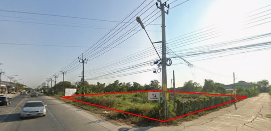 ที่ดินไทรน้อย นนทบุรี ติดถนนทางหลวงชนบท