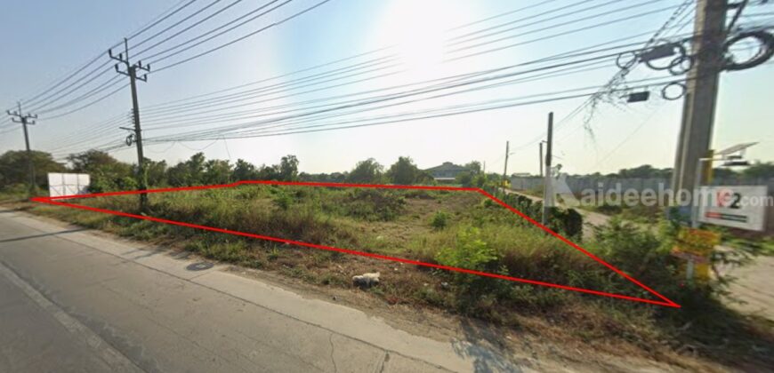 ที่ดินไทรน้อย นนทบุรี ติดถนนทางหลวงชนบท