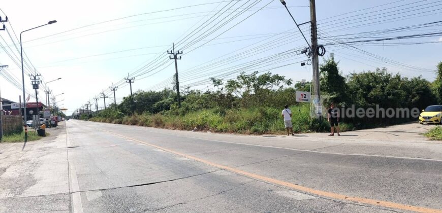 ที่ดินไทรน้อย นนทบุรี ติดถนนทางหลวงชนบท
