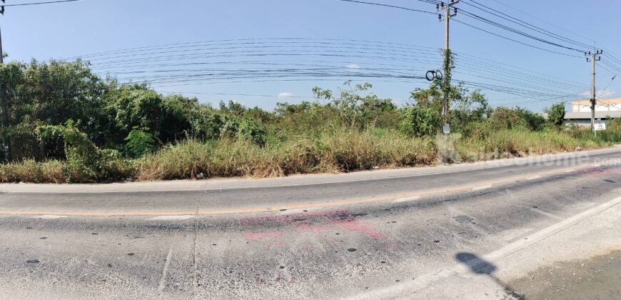 ที่ดินไทรน้อย นนทบุรี ติดถนนทางหลวงชนบท