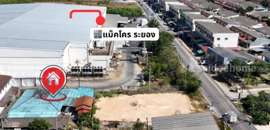 ขายบ้านพร้อมที่ดิน ทำเลทองใจกลางเมืองระยอง 164 ตร.ว.