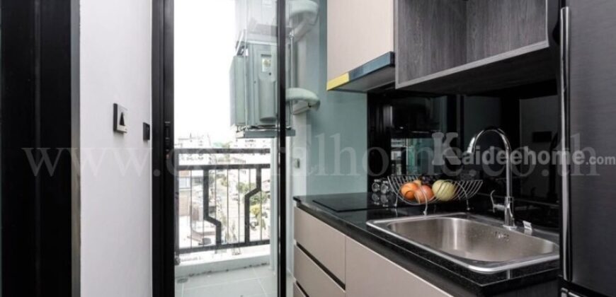 ให้เช่า คอนโด กรู๊ฟ รัชดา-พระราม 9 ห้องมุม วิวโล่ง เฟอร์ครบ พร้อมเข้าอยู่