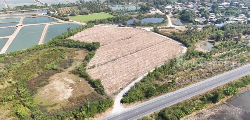 ที่ดินเปล่า ถมแล้ว 12-3-22 ไร่ ห้วยม่วง นครปฐม