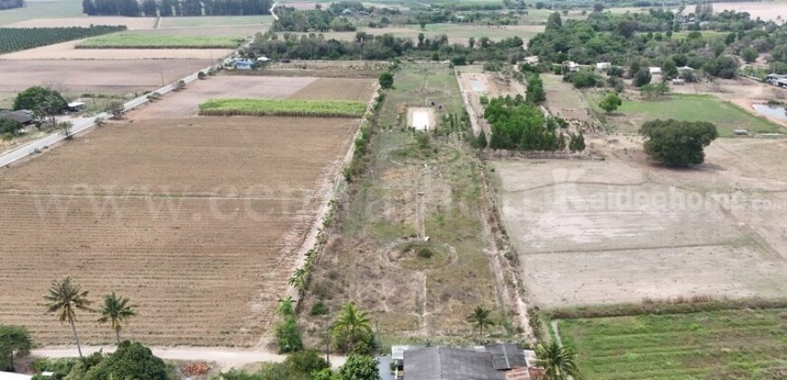 ที่ดินเปล่า 10-3-36 ไร่ ท่าม่วง กาญจนบุรี ปลูกต้นสักทองกว่า 500 ต้น