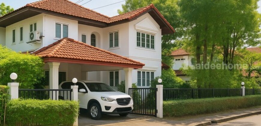 รหัสC7039 ให้เช่า ขาย บ้านเดี่ยว 2ชั้น หมู่บ้านสัมมกร รามคำแหง112 ใกล้รถไฟฟ้าสถานีสัมมากร