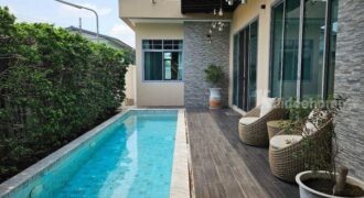 รหัสC7044 ให้เช่า ขายบ้านเดี่ยวมีสระว่ายน้ำส่วนตัว ตกแต่งสวยพร้อมอยู่ ย่านราชพฤกษ์ ใกล้เซ็นทรัลเวสวิลล์ บางกรวย นนทบุรี