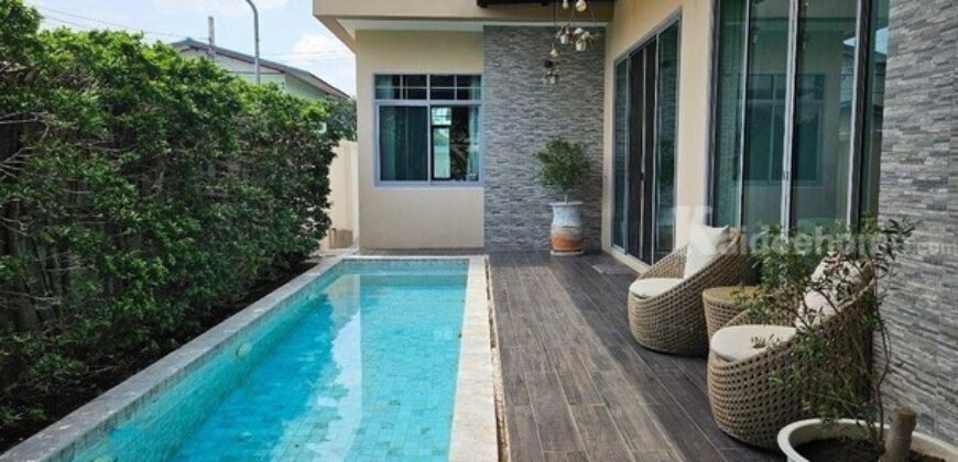 รหัสC7044 ให้เช่า ขายบ้านเดี่ยวมีสระว่ายน้ำส่วนตัว ตกแต่งสวยพร้อมอยู่ ย่านราชพฤกษ์ ใกล้เซ็นทรัลเวสวิลล์ บางกรวย นนทบุรี