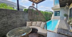 รหัสC7044 ให้เช่า ขายบ้านเดี่ยวมีสระว่ายน้ำส่วนตัว ตกแต่งสวยพร้อมอยู่ ย่านราชพฤกษ์ ใกล้เซ็นทรัลเวสวิลล์ บางกรวย นนทบุรี