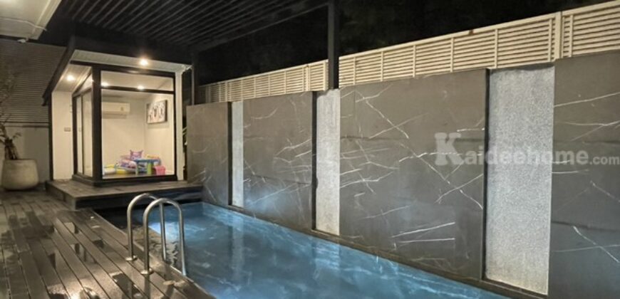 รหัสC7048 ให้เช่าบ้านเดี่ยวพร้อมสระว่ายน้ำส่วนตัว The Pavilla (Private Residences) Bangbon 3 เดอะ พาวิลลา บางบอน 3