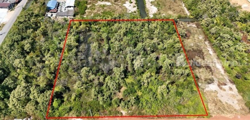 ที่ดินเปล่า 4 ไร่ แบ่งขายได้แปลงละ 1 ไร่ บางปะกง – ฉะเชิงเทรา ราคาถูก