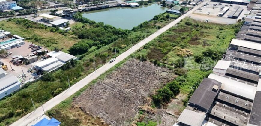 ที่ดินเปล่า 4 ไร่ แบ่งขายได้แปลงละ 1 ไร่ บางปะกง – ฉะเชิงเทรา ราคาถูก