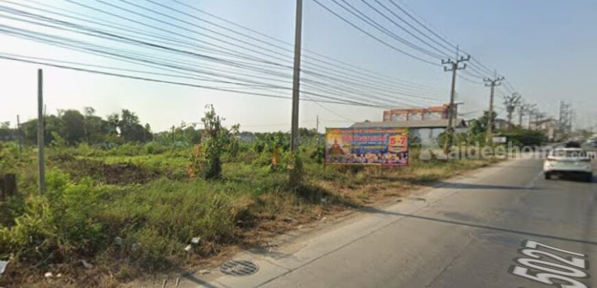 ที่ดินไทรน้อย นนทบุรี ติดถนนทางหลวงชนบท