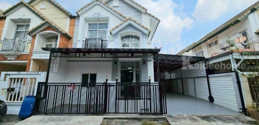 ทาวน์เฮ้าส์ บ้านวรางกูล รังสิต คลอง 3 รีโนเวทใหม่ ราคาถูก