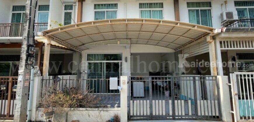 ทาวน์เฮ้าส์ บ้านเปี่ยมสุข รัตนาธิเบศร์ – วัดสวนแก้ว หน้าบ้านไม่ชนใคร