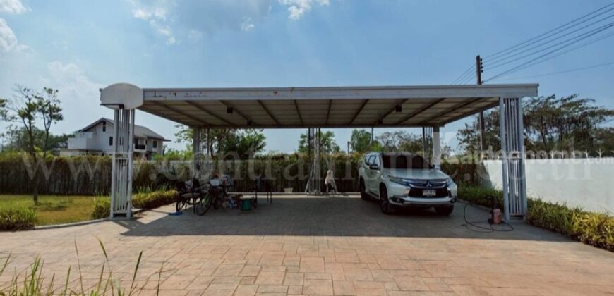 บ้านเดี่ยว 2 หลัง พร้อมที่ดิน 1 ไร่ 55.4 ตารางวา เกาะโพธิ์ นครนายก